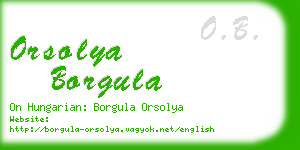 orsolya borgula business card